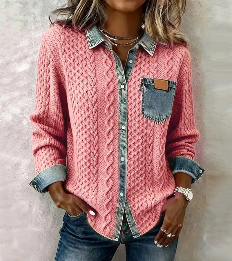 Ava | Braided Knit Top