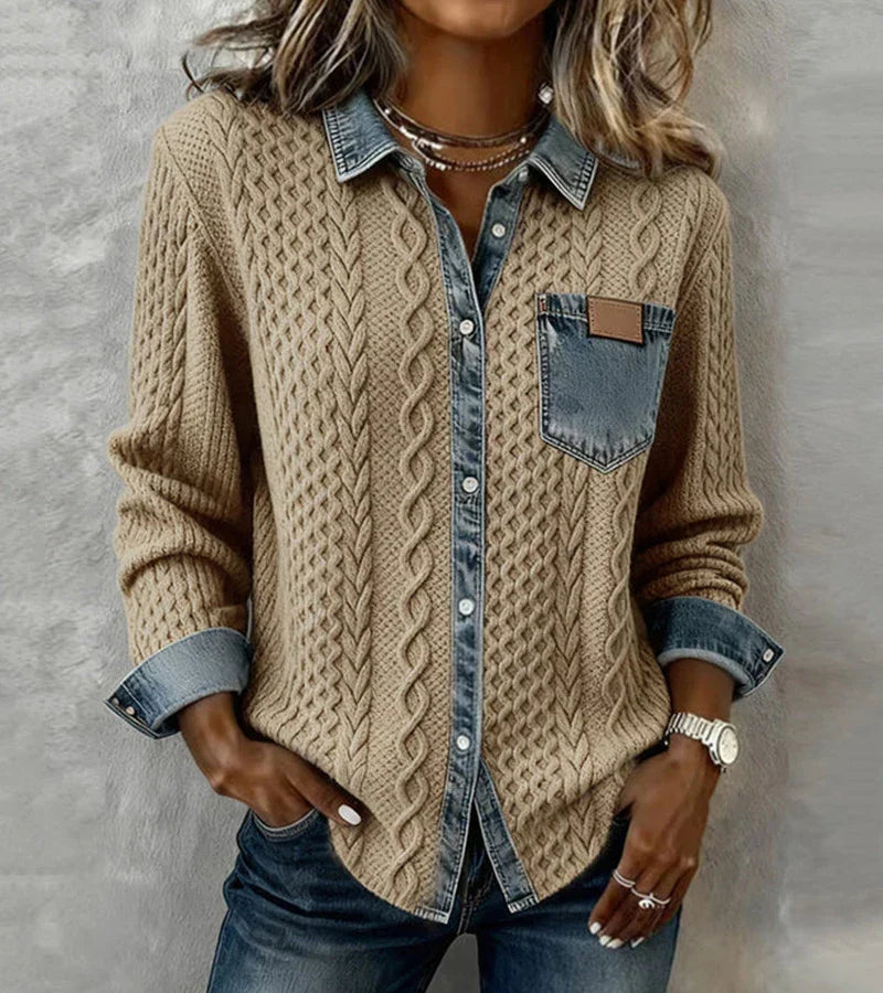 Ava | Braided Knit Top