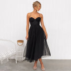 Adriana | Women's Sleeveless Midi Dress with Tie Waist