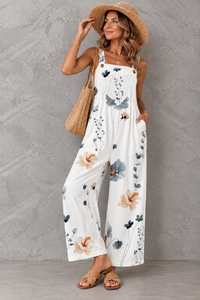 Coralee | Wide-Leg Statement Print Dungarees