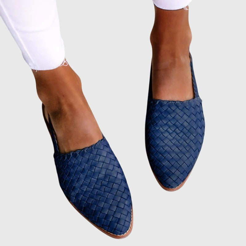 Hazel | Orthopedic Woven Flat Loafers