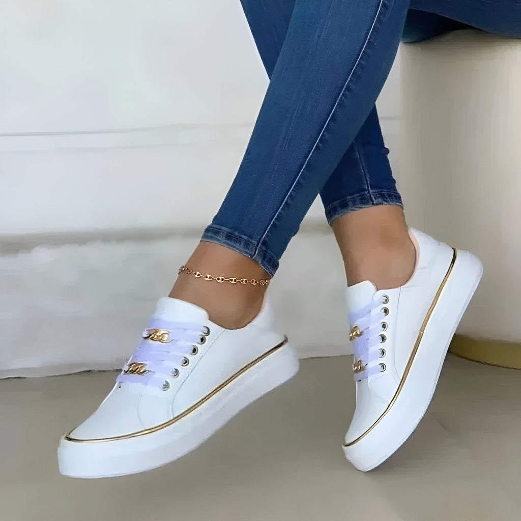 Ellie | Orthopedic Chain Detail Sneakers