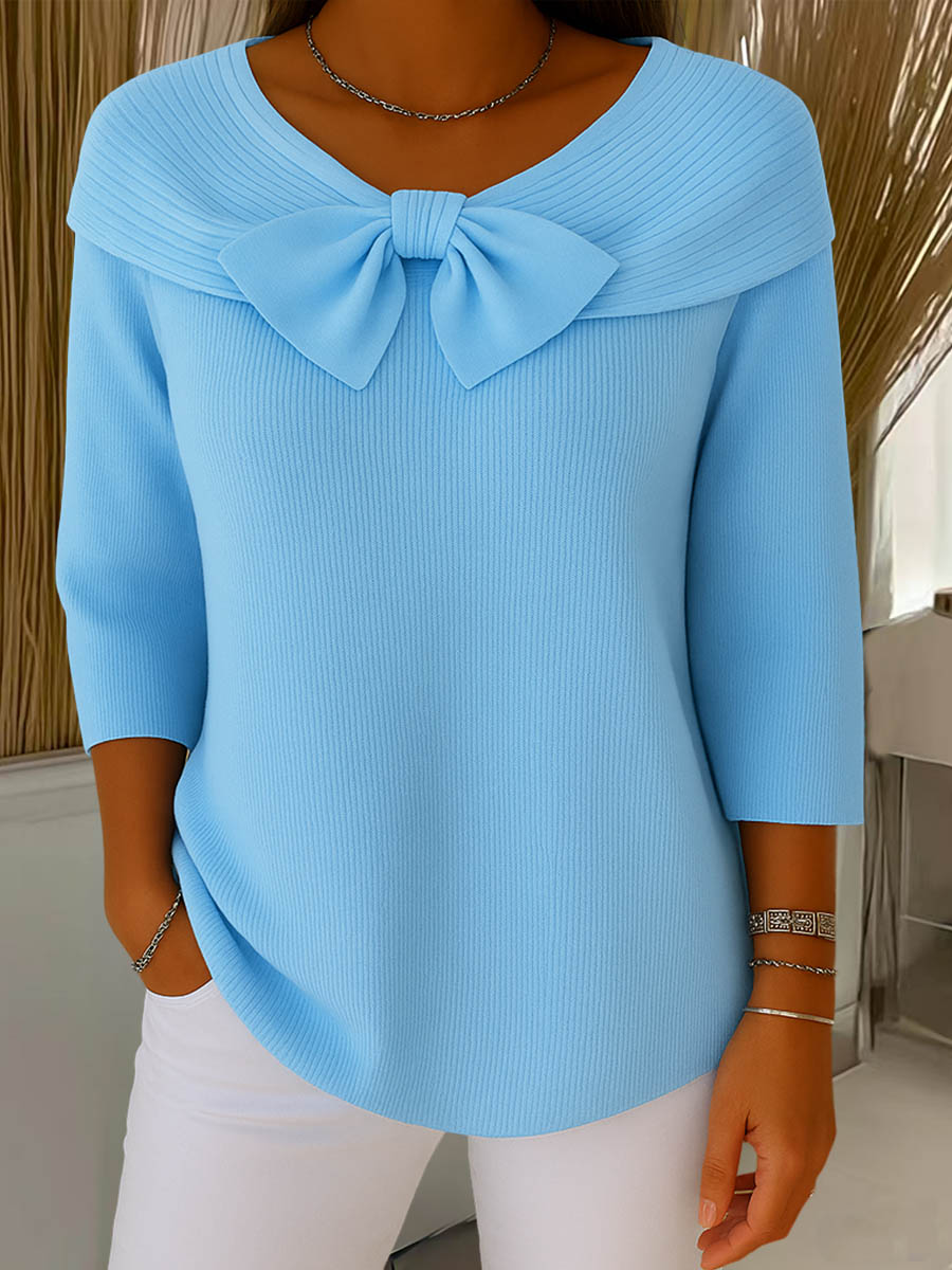 Helena | Bow Detail Knit Sweater