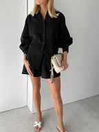 Wren | Women's Longline Stylish Shirt & Shorts Set