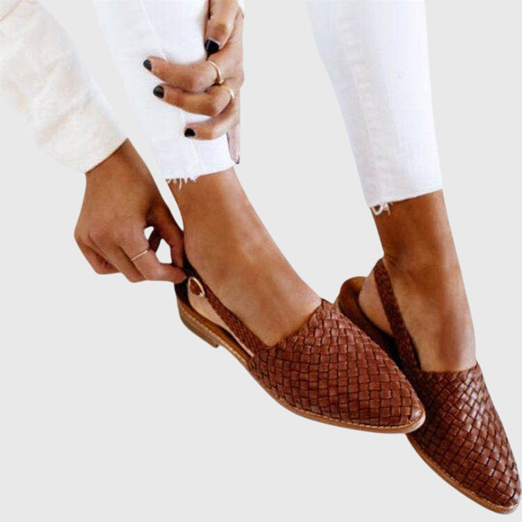 Hazel | Orthopedic Woven Flat Loafers