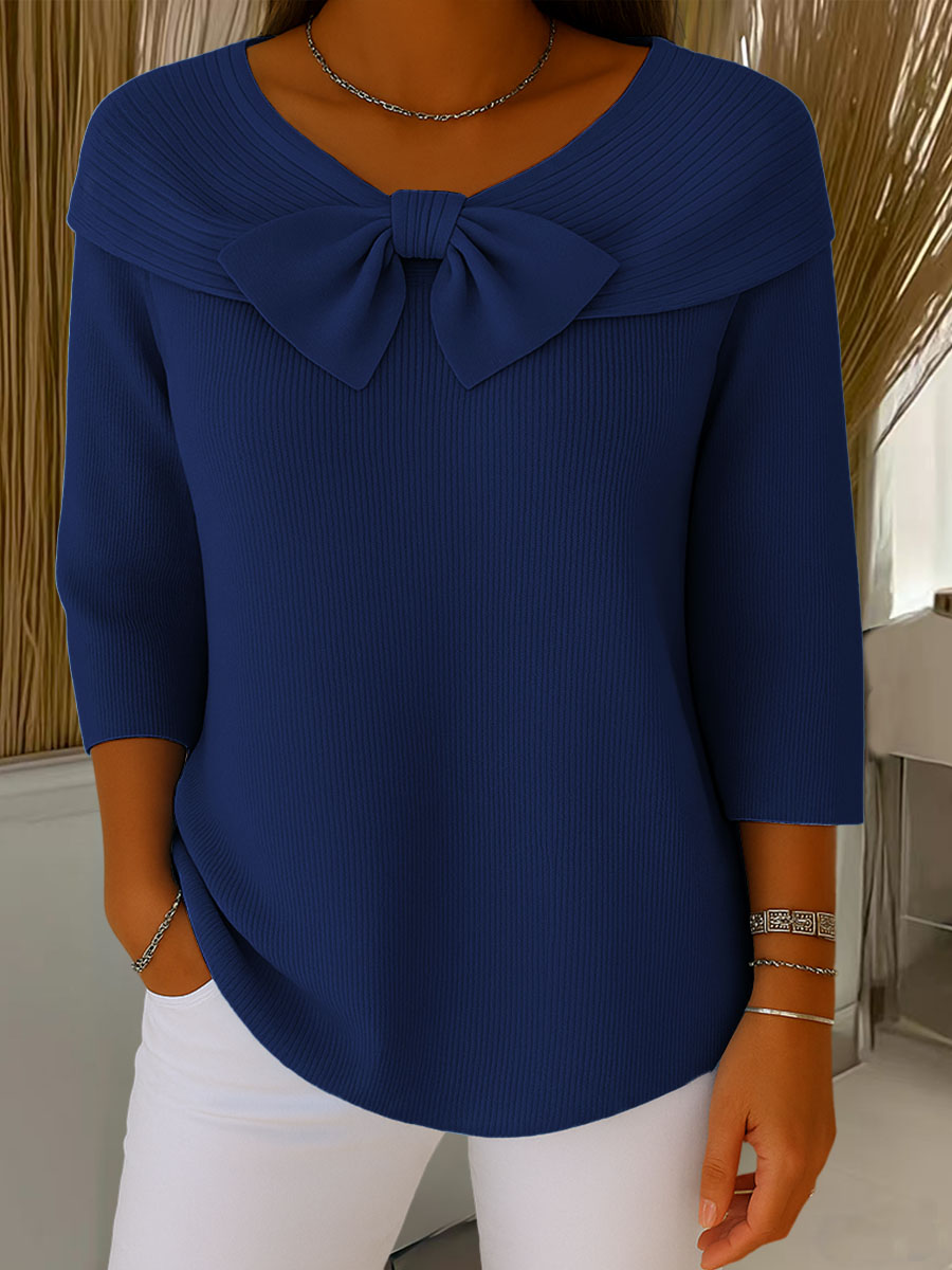 Helena | Bow Detail Knit Sweater