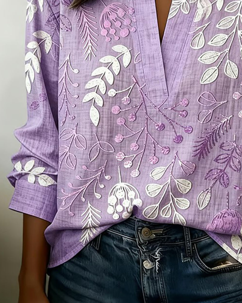 Lilibet | Women's Longline Floral Print Blouse