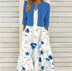 Camille | Floral Two-Piece Midi Dress