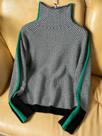 Delia | Striped Roll Neck Jumper