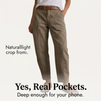 Beatrice | High Waist Tapered Trousers with Pockets