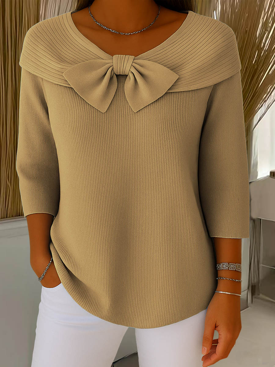 Helena | Bow Detail Knit Sweater