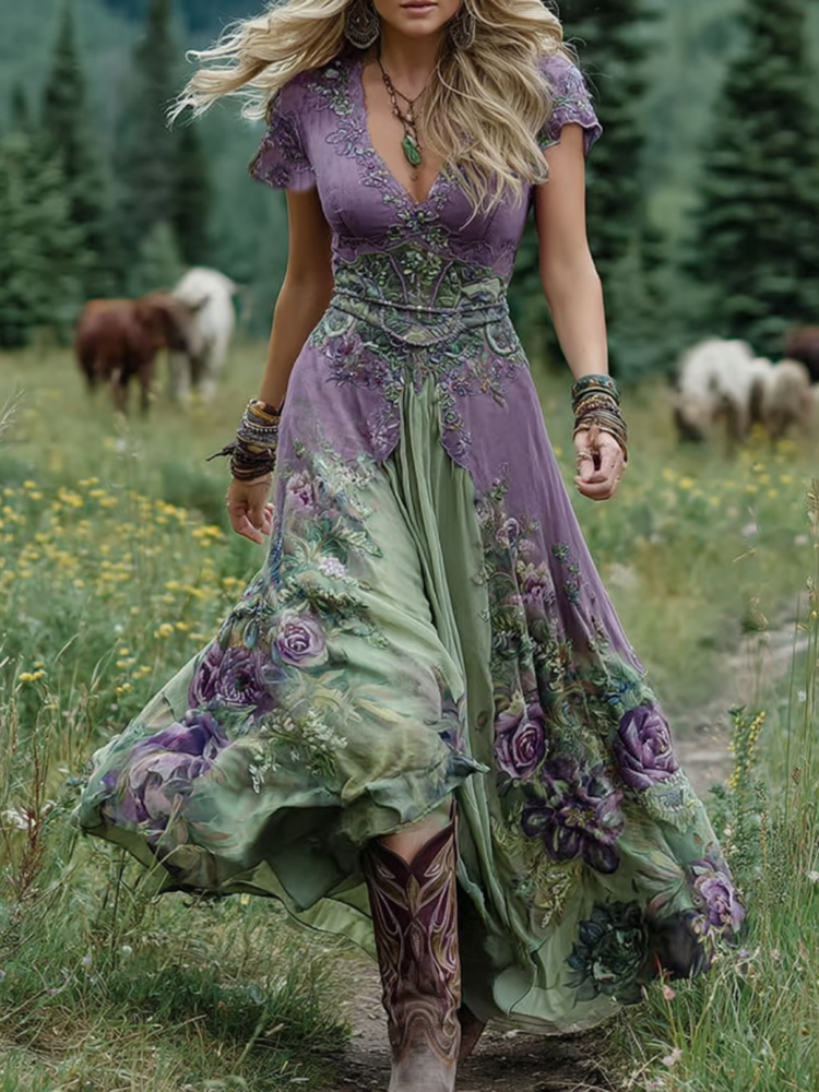 Genevieve | Floral Maxi Dress