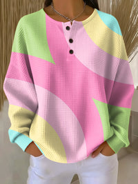 Audrey | Jumper with Abstract Geometric Pattern