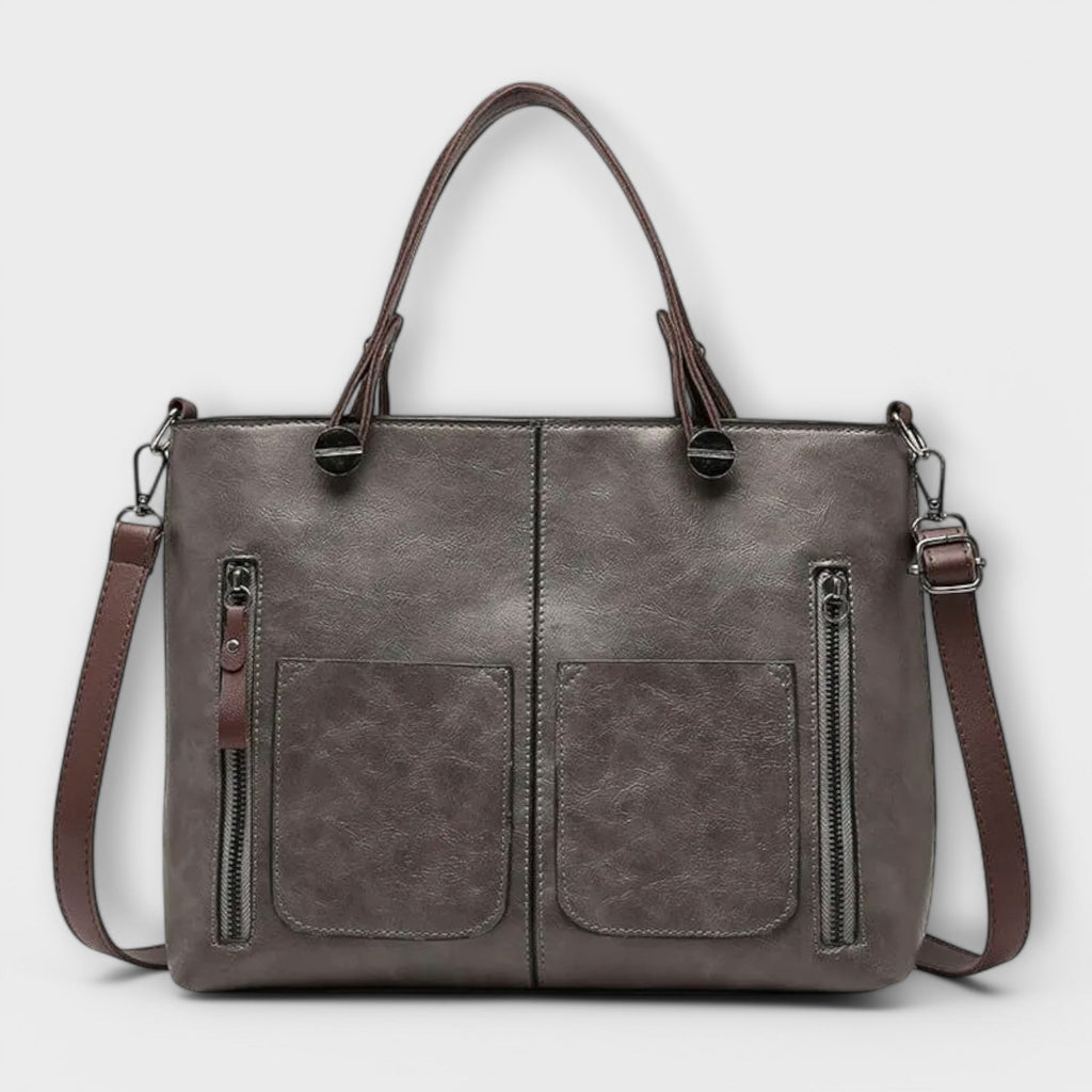 Sabrielle | Vintage Tote with Twin Front Pockets