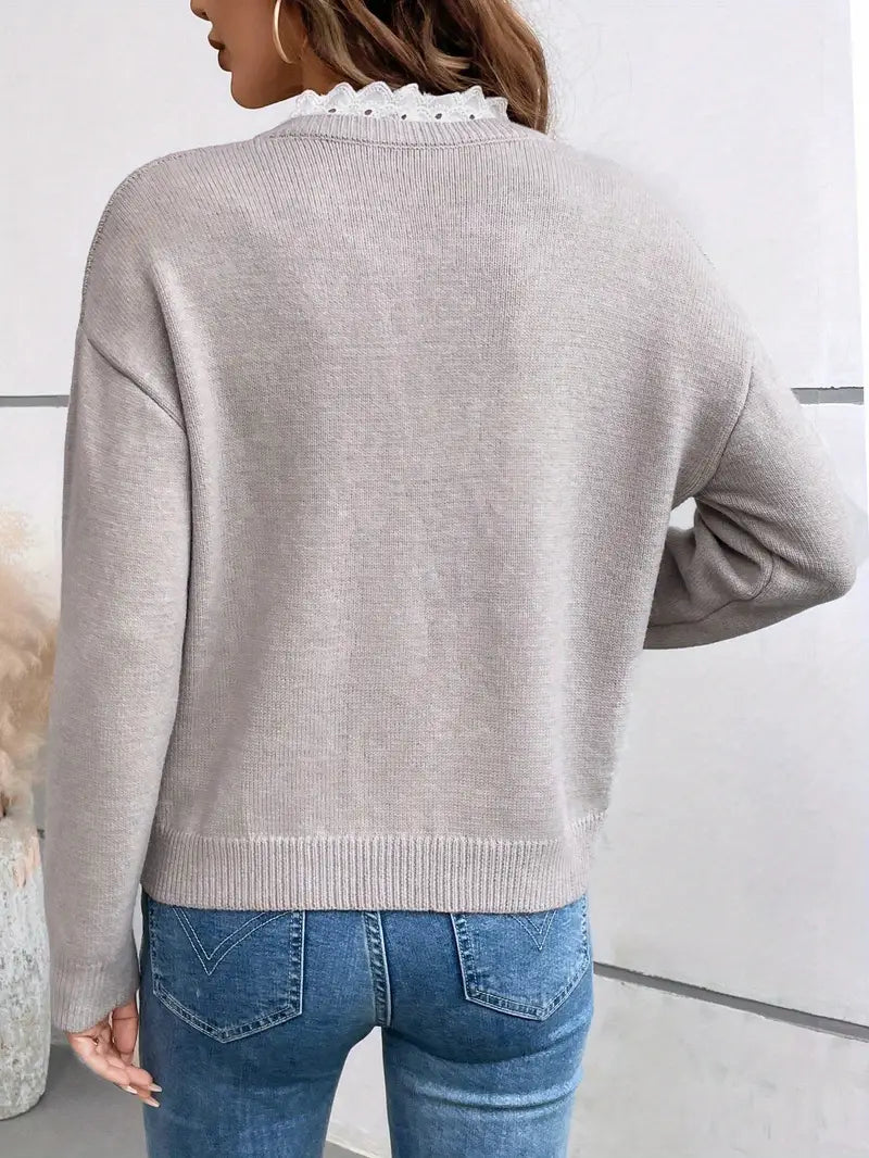 Louisa | Lace Detail Sweater