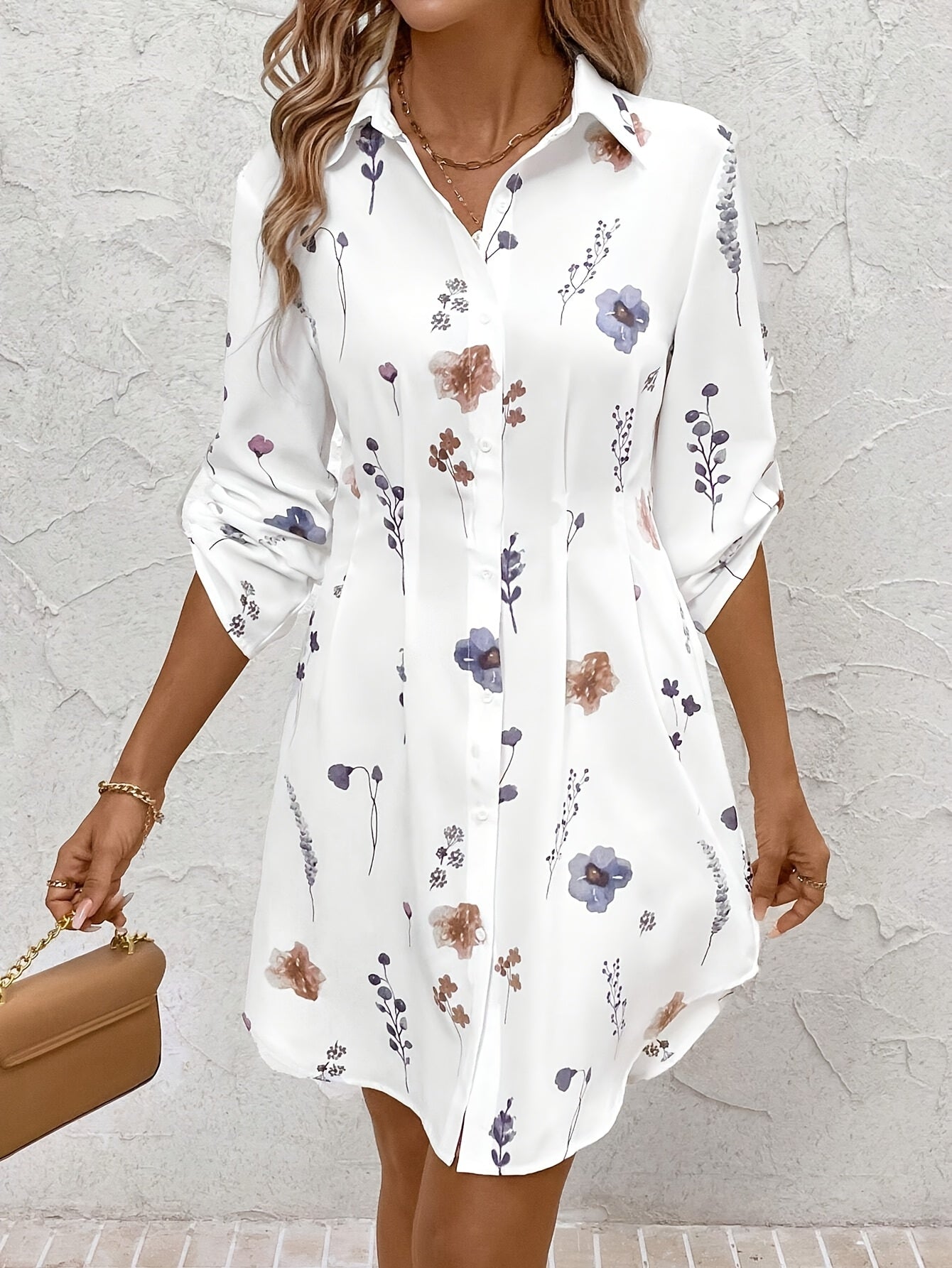 Sunniva | Women's Elegant Floral Midi Dress