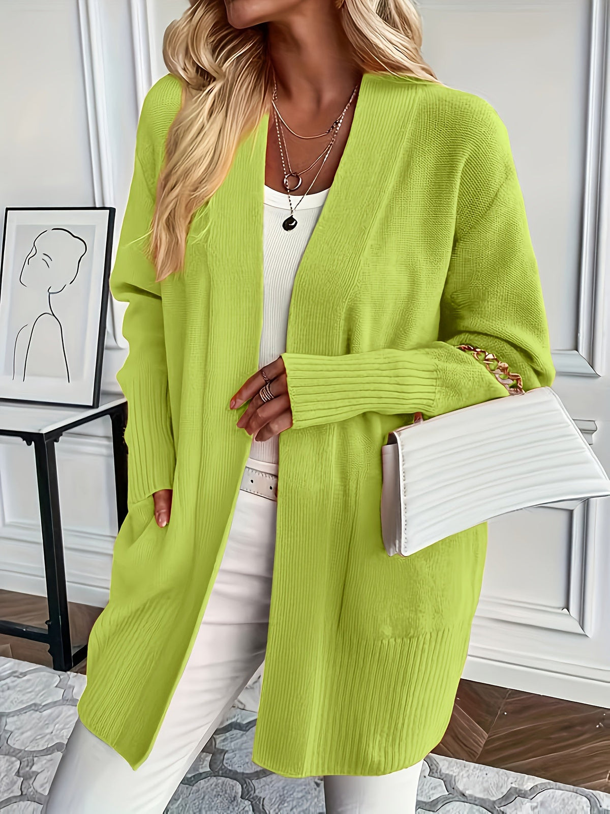 Flora | Women's Longline Relaxed Cozy Cardigan
