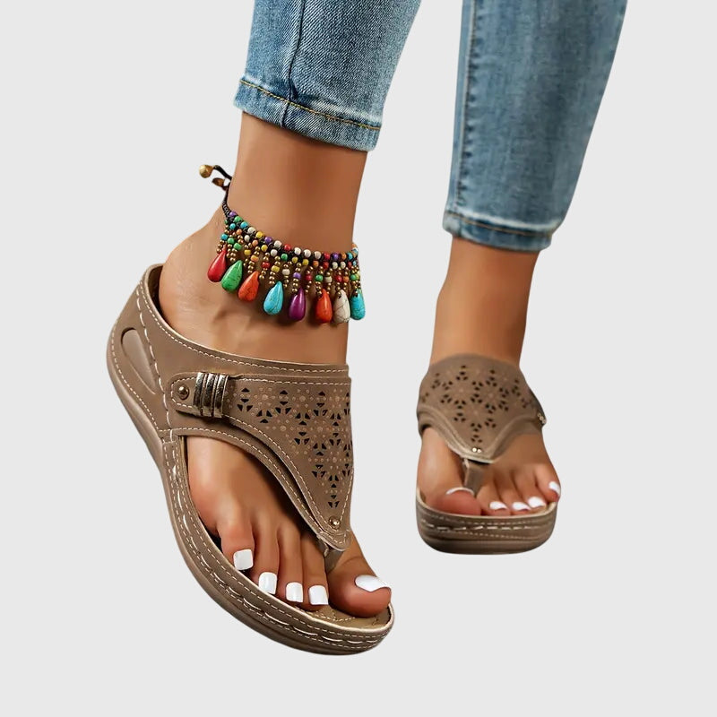 Zoey | Orthopedic Slip-On Wedge Sandals