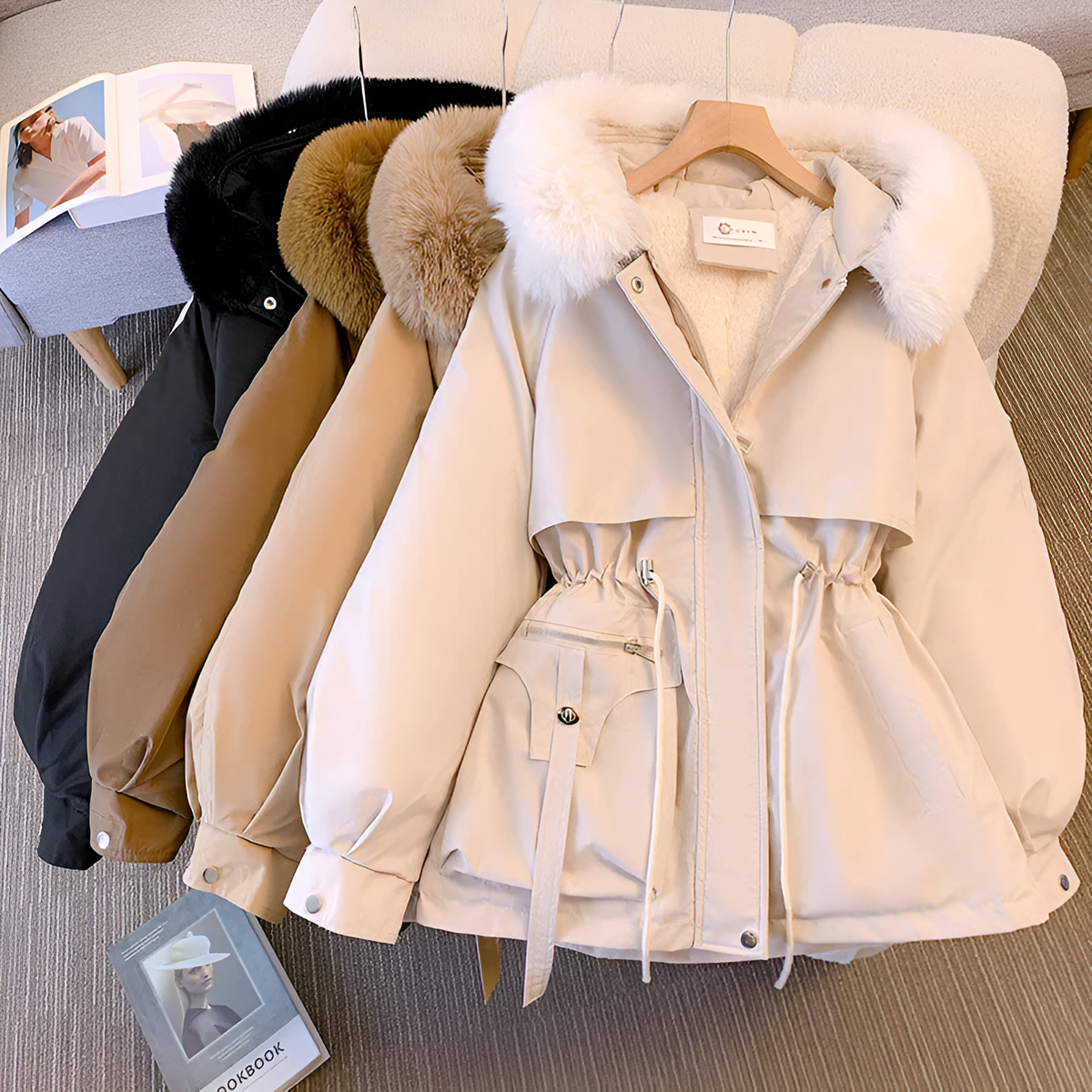 Cordelia | Women's Elegant Winter Coat with Long Sleeve