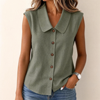 Vera | Sleeveless V-Neck Blouse