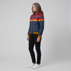 Coretta | Colour-Block Stripe Puffer