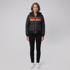 Coretta | Colour-Block Stripe Puffer