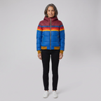 Coretta | Colour-Block Stripe Puffer