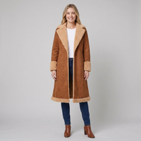 Seraphina | Faux Suede Fur Trimmed Trench Coat