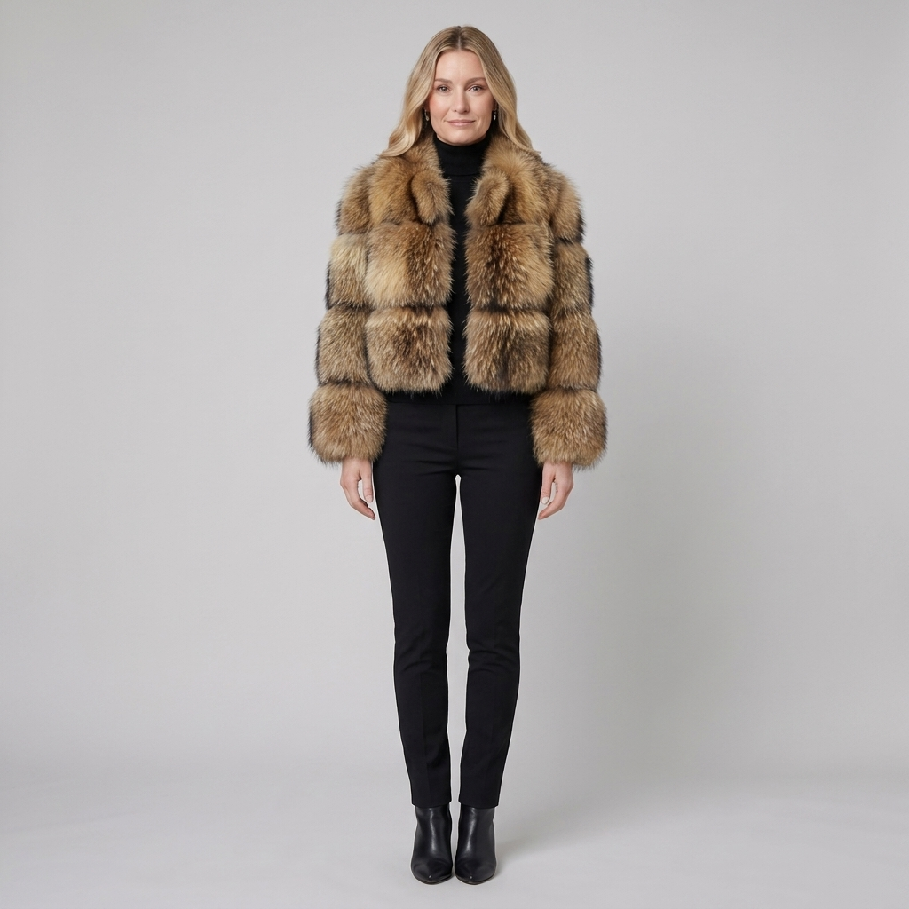 Lucienne | Faux Fur Trim Mid-Length Coat