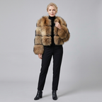 Lucienne | Faux Fur Trim Mid-Length Coat