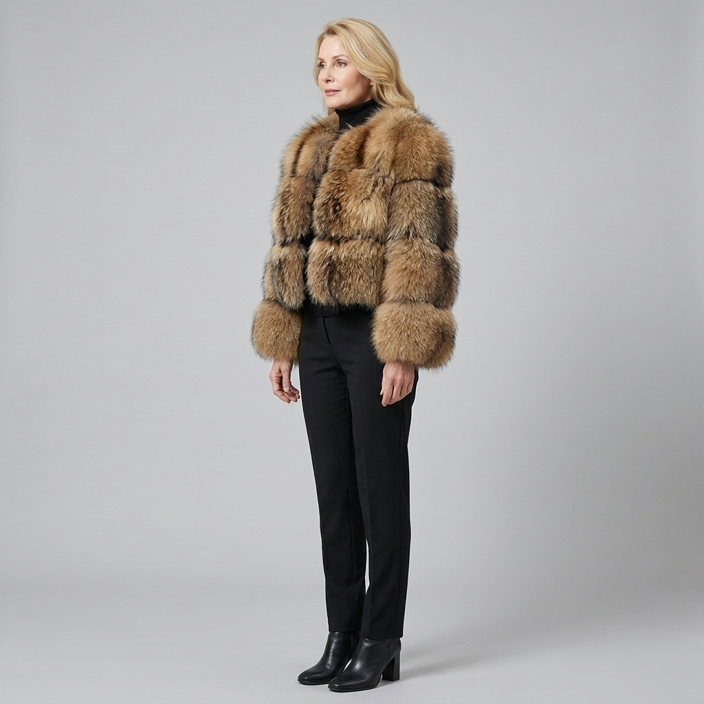 Lucienne | Faux Fur Trim Mid-Length Coat