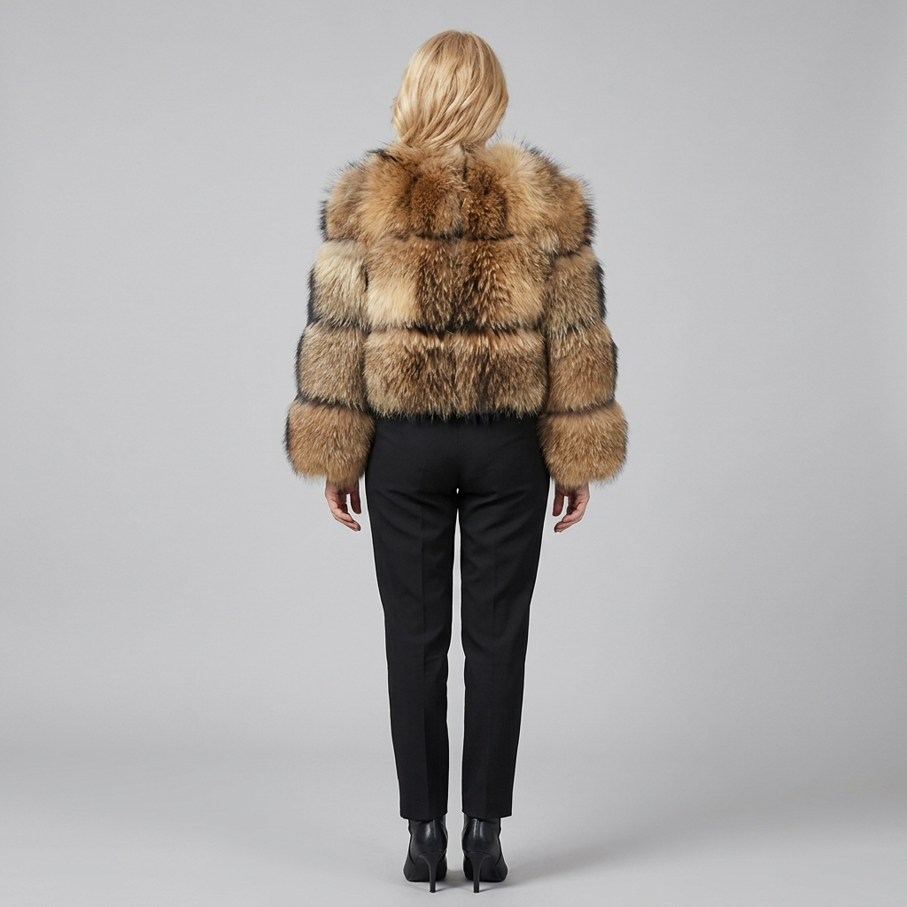 Lucienne | Faux Fur Trim Mid-Length Coat