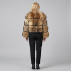 Lucienne | Faux Fur Trim Mid-Length Coat