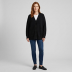 Marilou | Deep V-Neck Pocket Cardigan