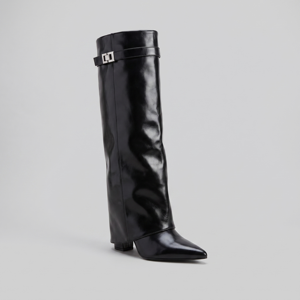 Cassia | Fold-Over Knee Boots