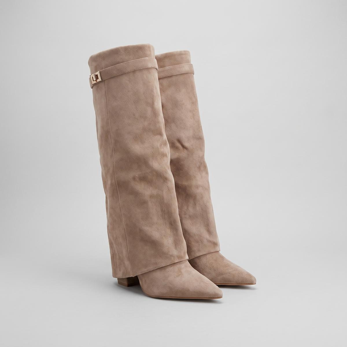 Cassia | Fold-Over Knee Boots