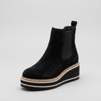 Lorelei | Striped Platform Chelsea Boots