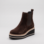 Lorelei | Striped Platform Chelsea Boots