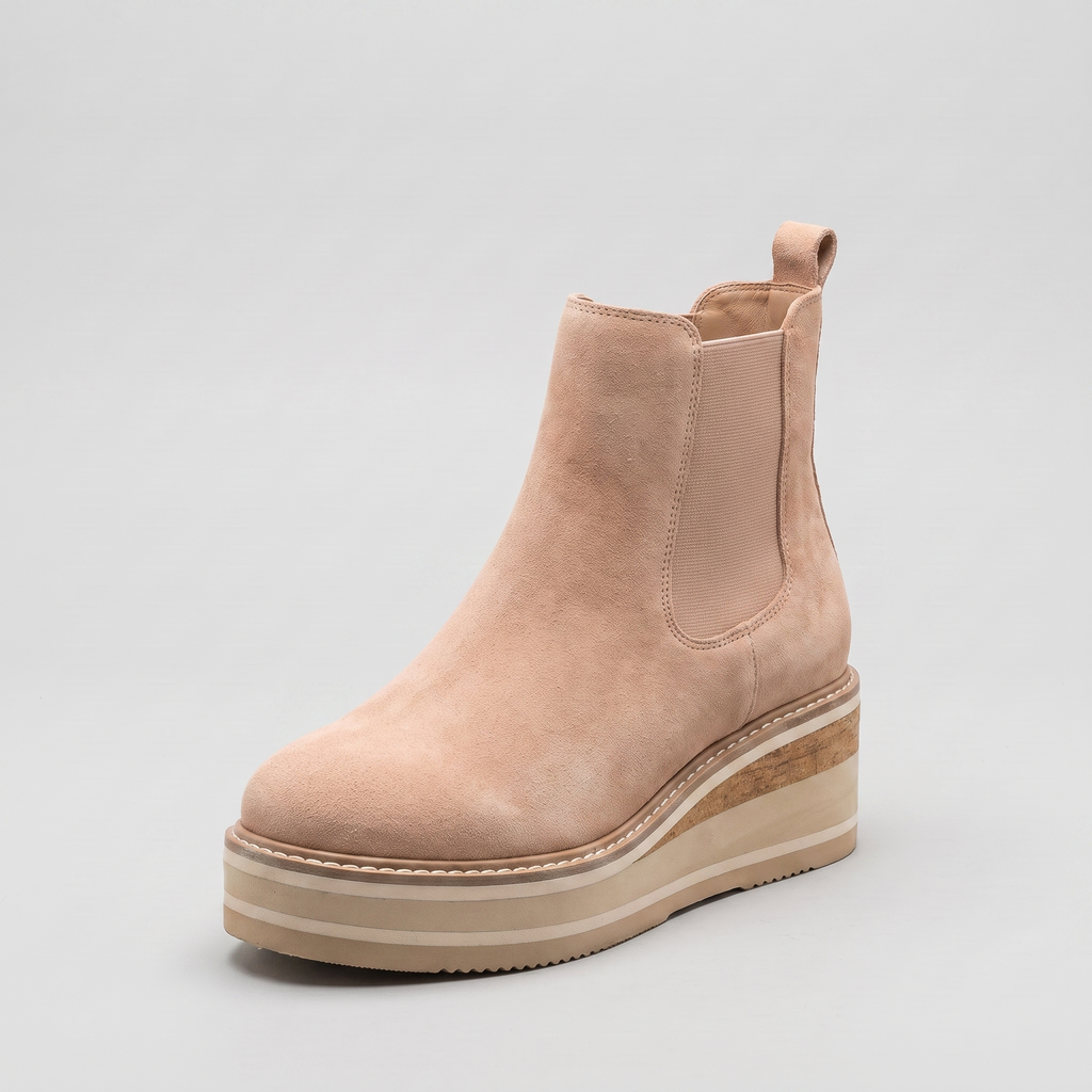 Lorelei | Striped Platform Chelsea Boots