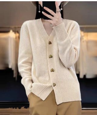 Marisol | Heart Button Cardigan