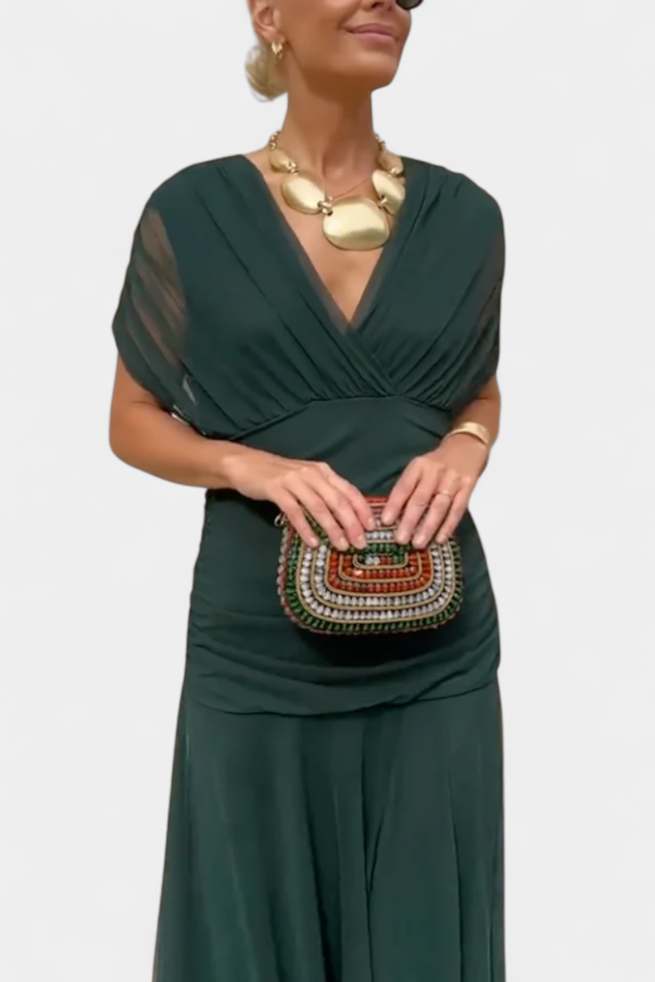 Fiona | Off-Shoulder Elegant Maxi Dress