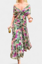 Fiona | Off-Shoulder Elegant Maxi Dress