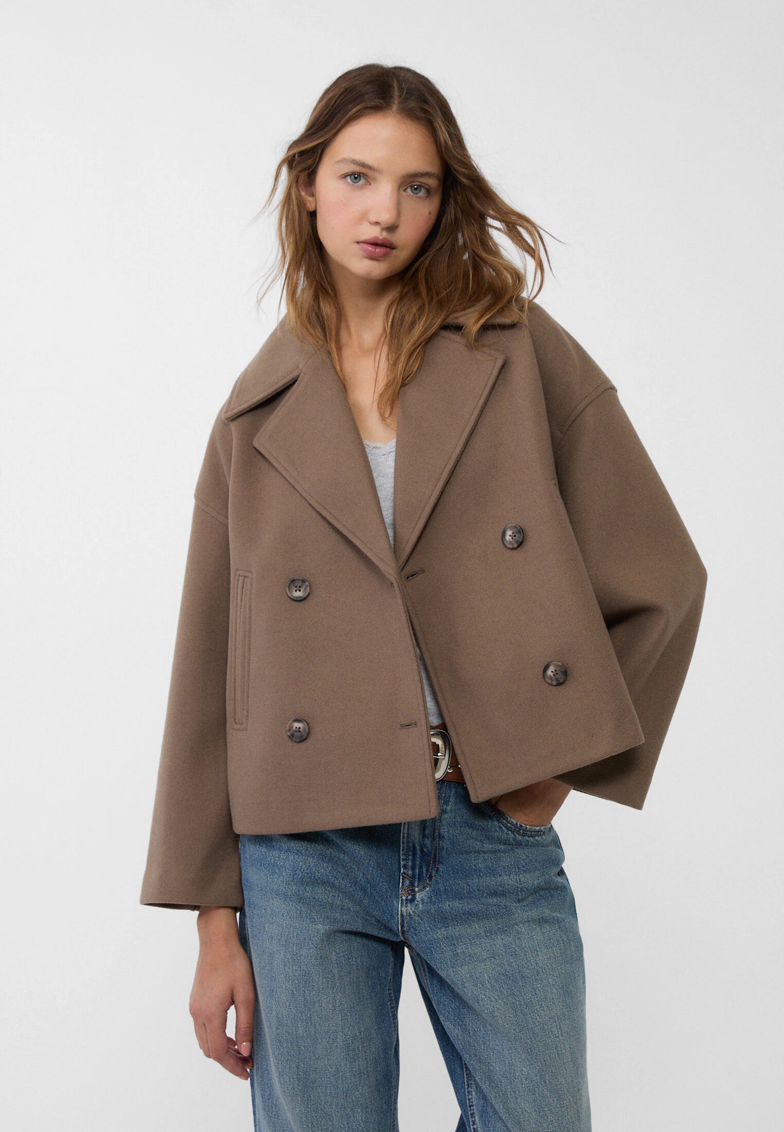 Ivy | Cropped Double-Breasted Jacket