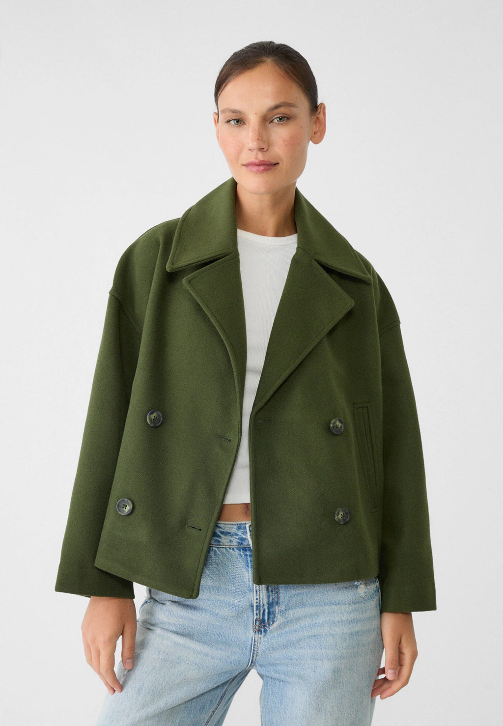 Ivy | Cropped Double-Breasted Jacket