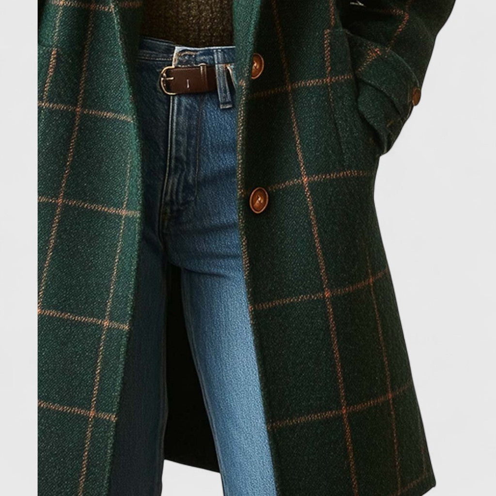 Denise | Checked Tailored Coat