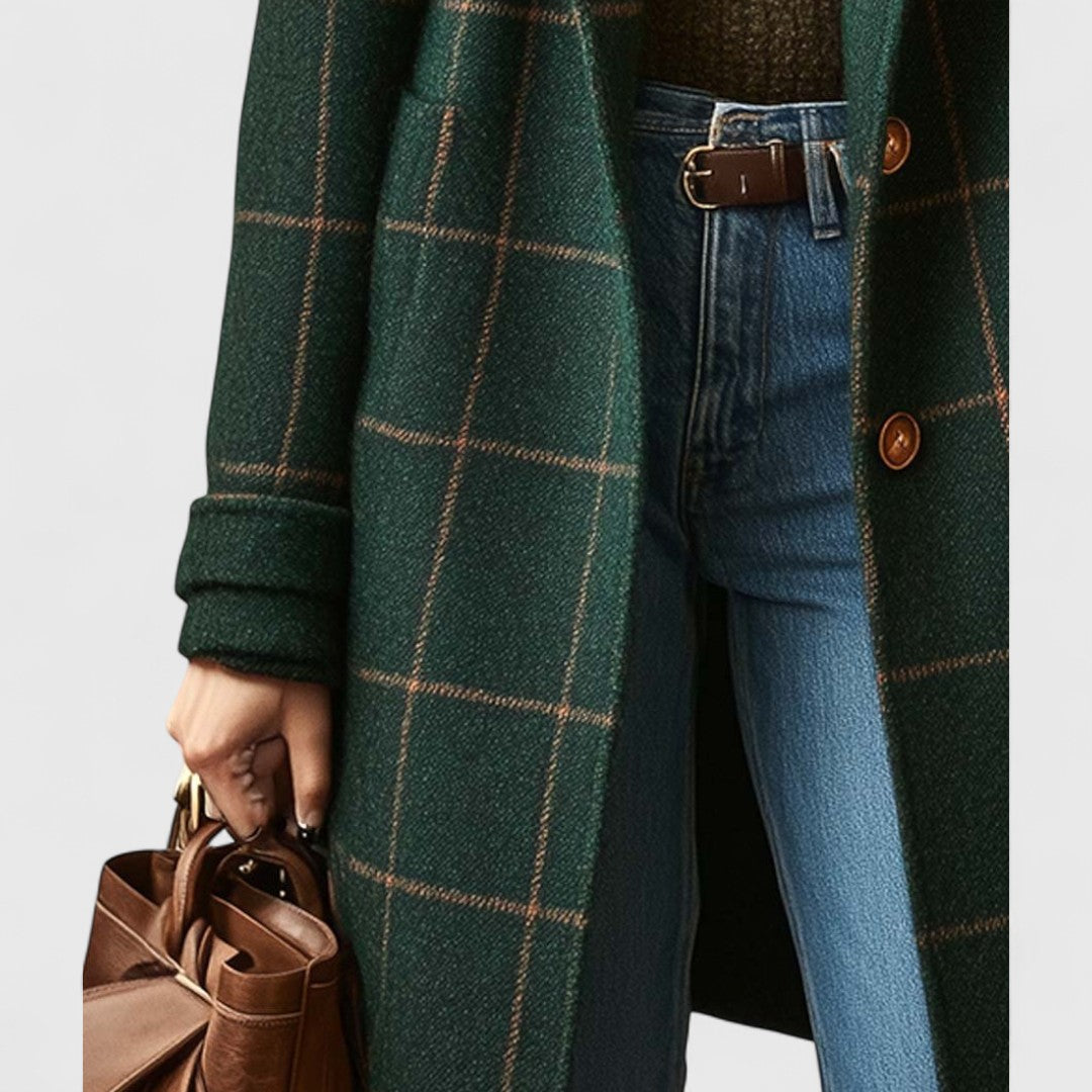 Denise | Checked Tailored Coat