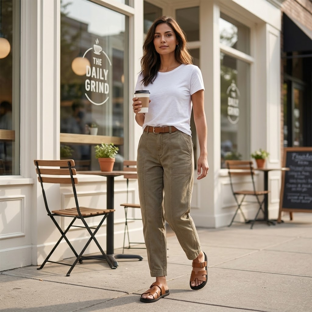 Beatrice | High Waist Tapered Trousers with Pockets