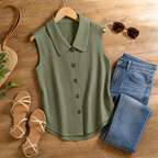 Vera | Sleeveless V-Neck Blouse
