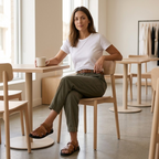 Beatrice | High Waist Tapered Trousers with Pockets