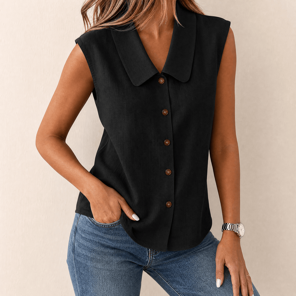 Vera | Sleeveless V-Neck Blouse